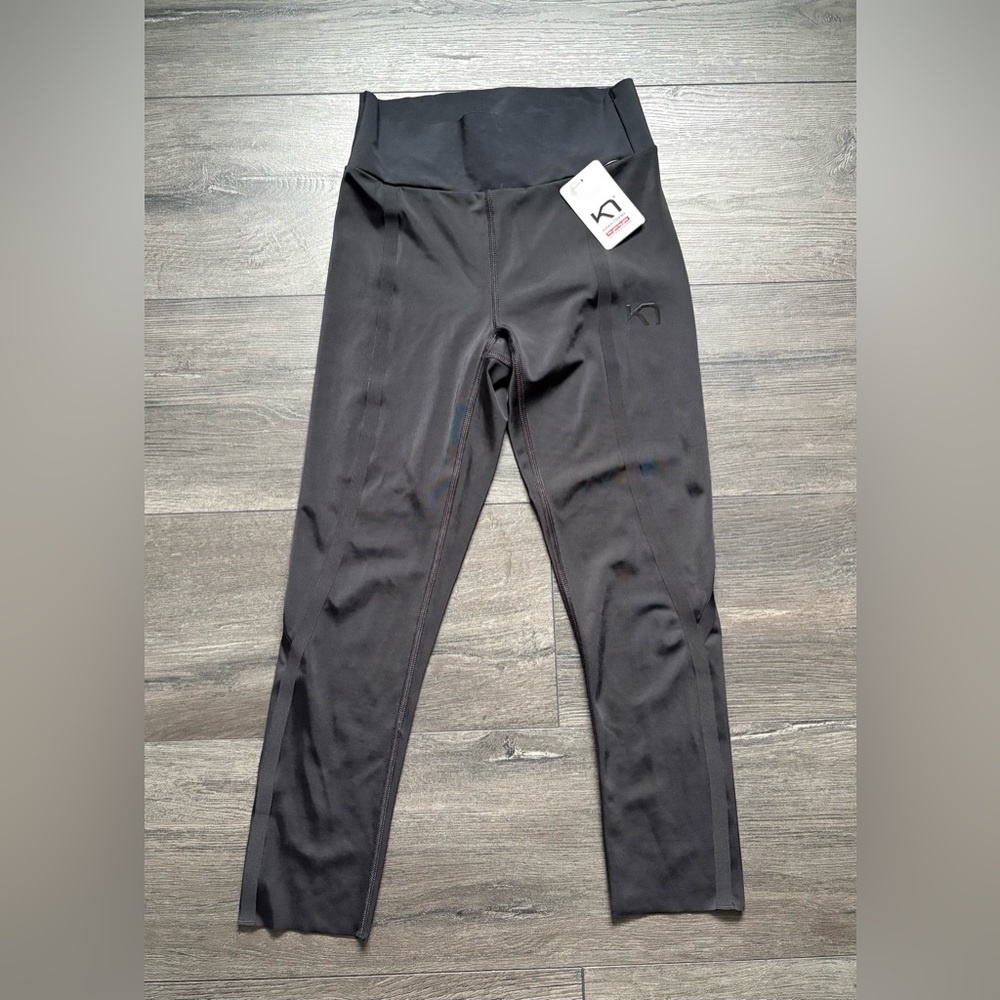 Kari Traa Womens Black Sigrun 3/4 Leggings Activewear Size XS NWT